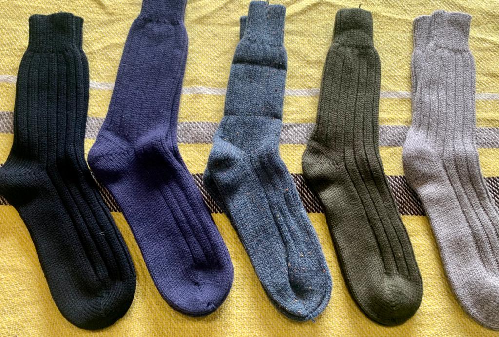 Calcetines de lana colores oscuros