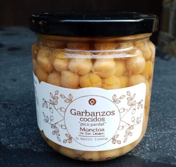 bote de garbanzos cocidos gourmet